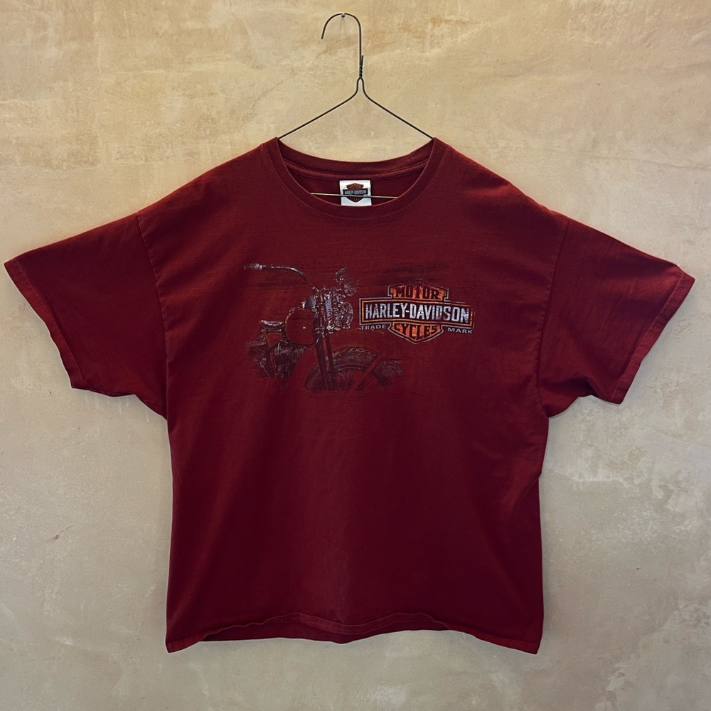 Vintage Harley Davidson Graphic Tee XL
Chester’s Jackson Hole Wyoming Burgundy